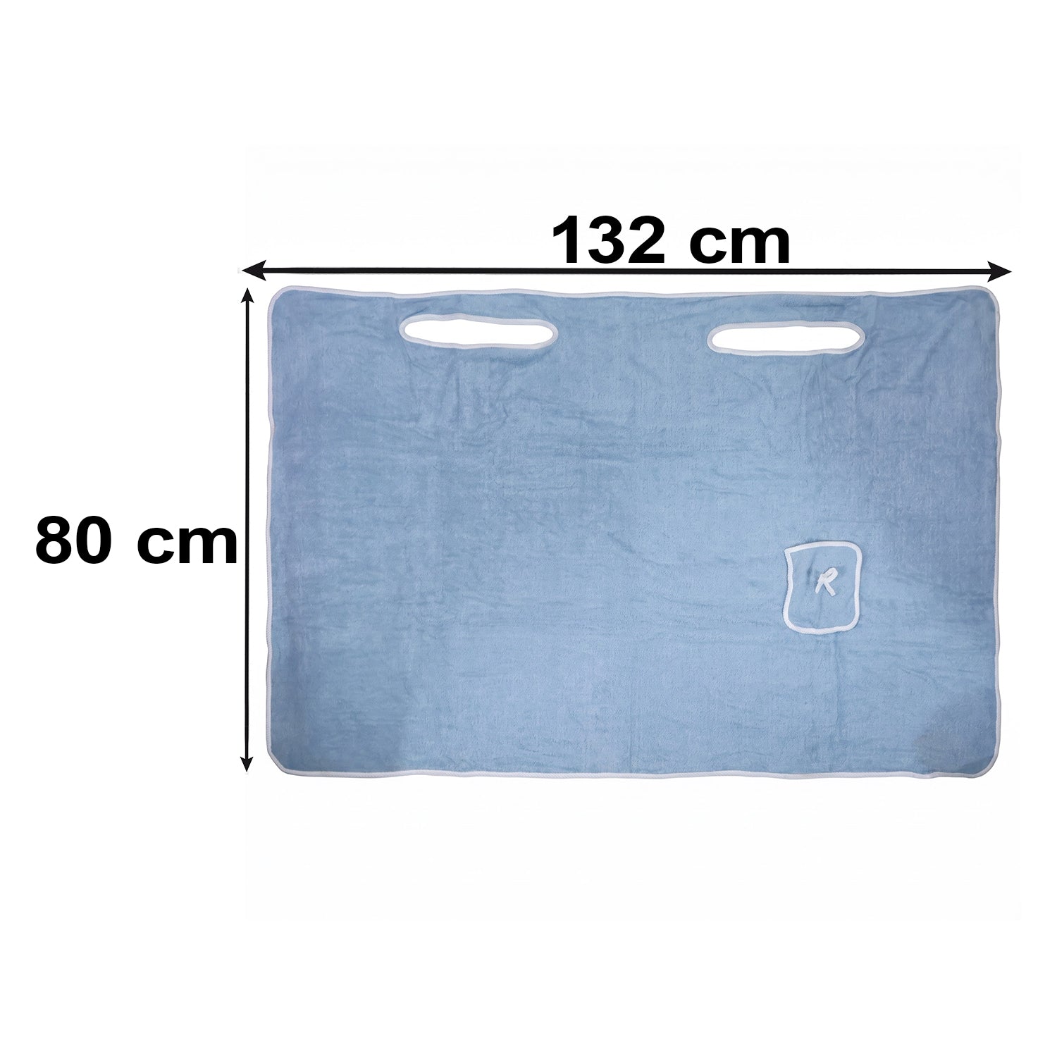 Bath towel size reference image