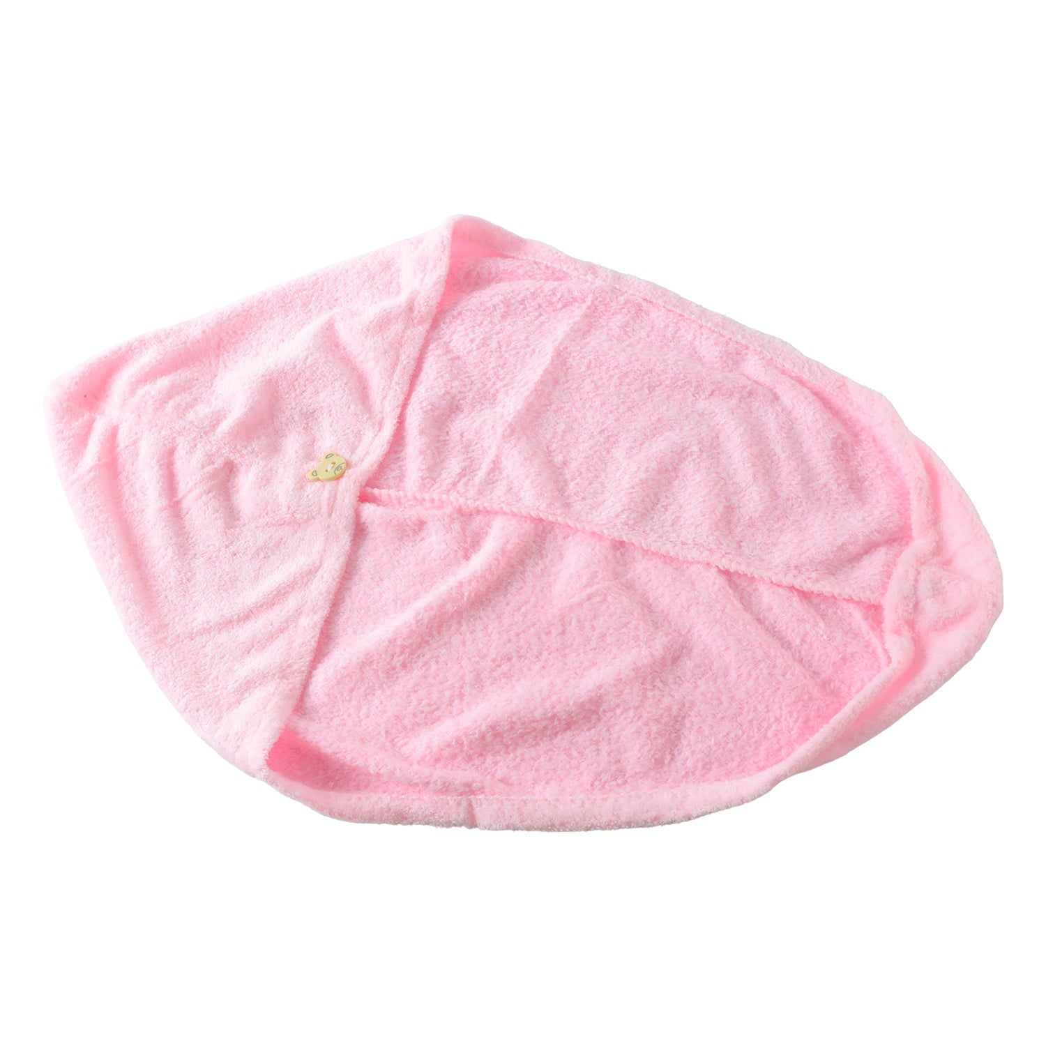 Microfiber hair wrap towel cap on white background