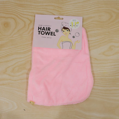 Microfiber hair wrap towel cap live product photo