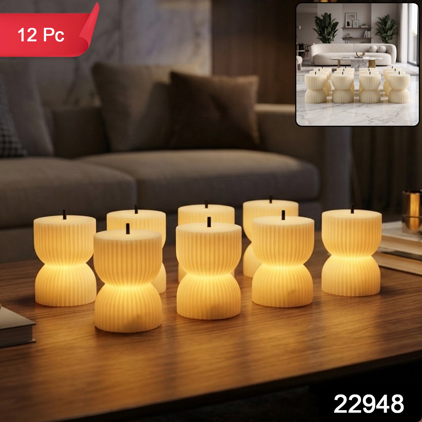 22948_decor_flameless_led_tealight_candle_12pc_no2 full SKU image