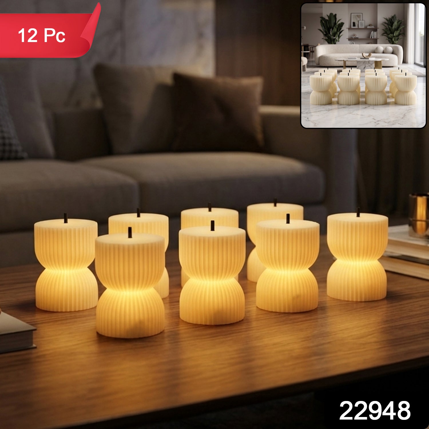 22948_decor_flameless_led_tealight_candle_12pc_no2 full SKU image