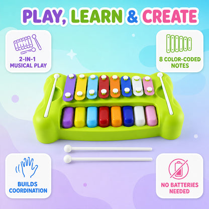 Kids piano xylophone musical toy image 3