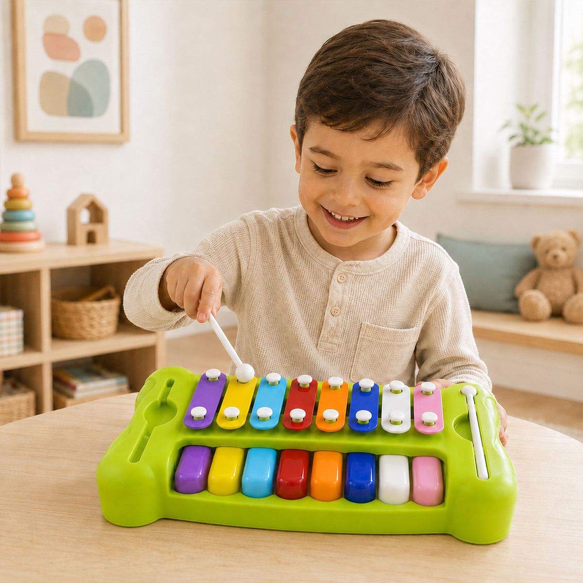 Kids piano xylophone musical toy image 7
