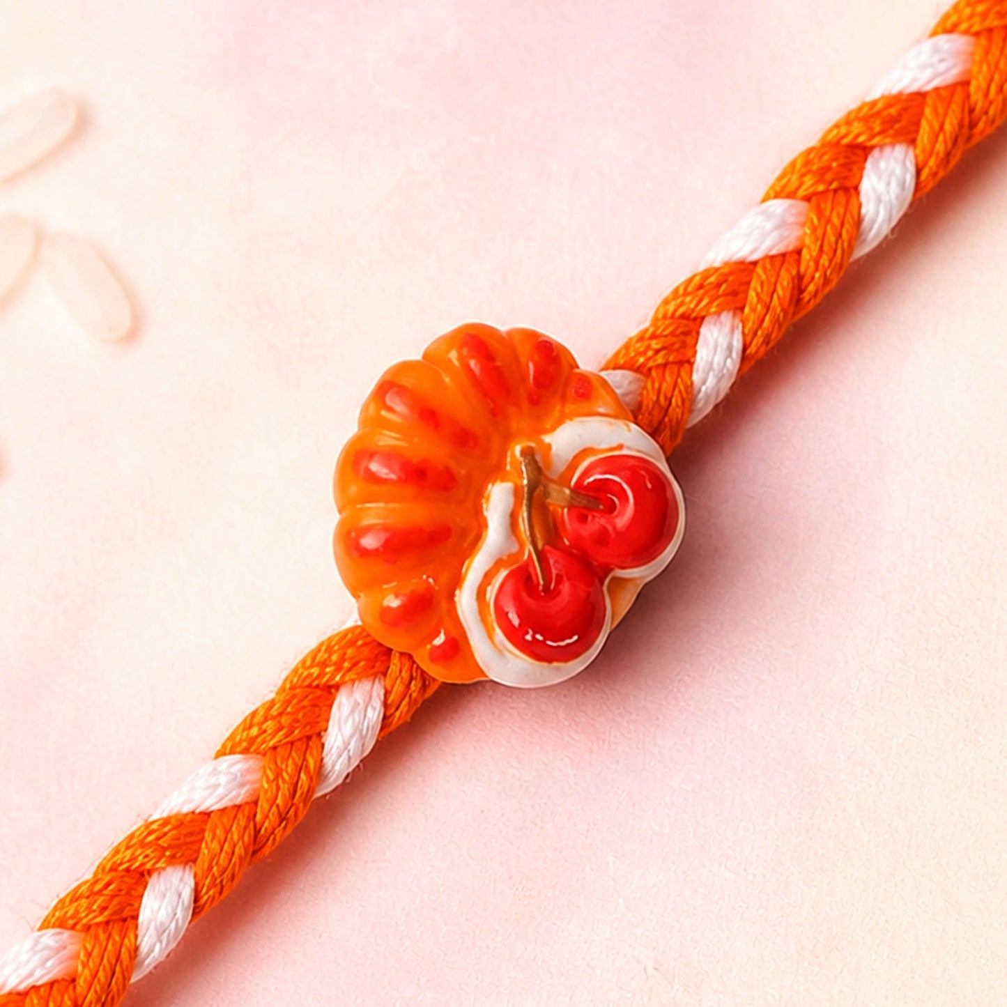 Rakhi for Brother – Unique Cherry Pastry Charm Design