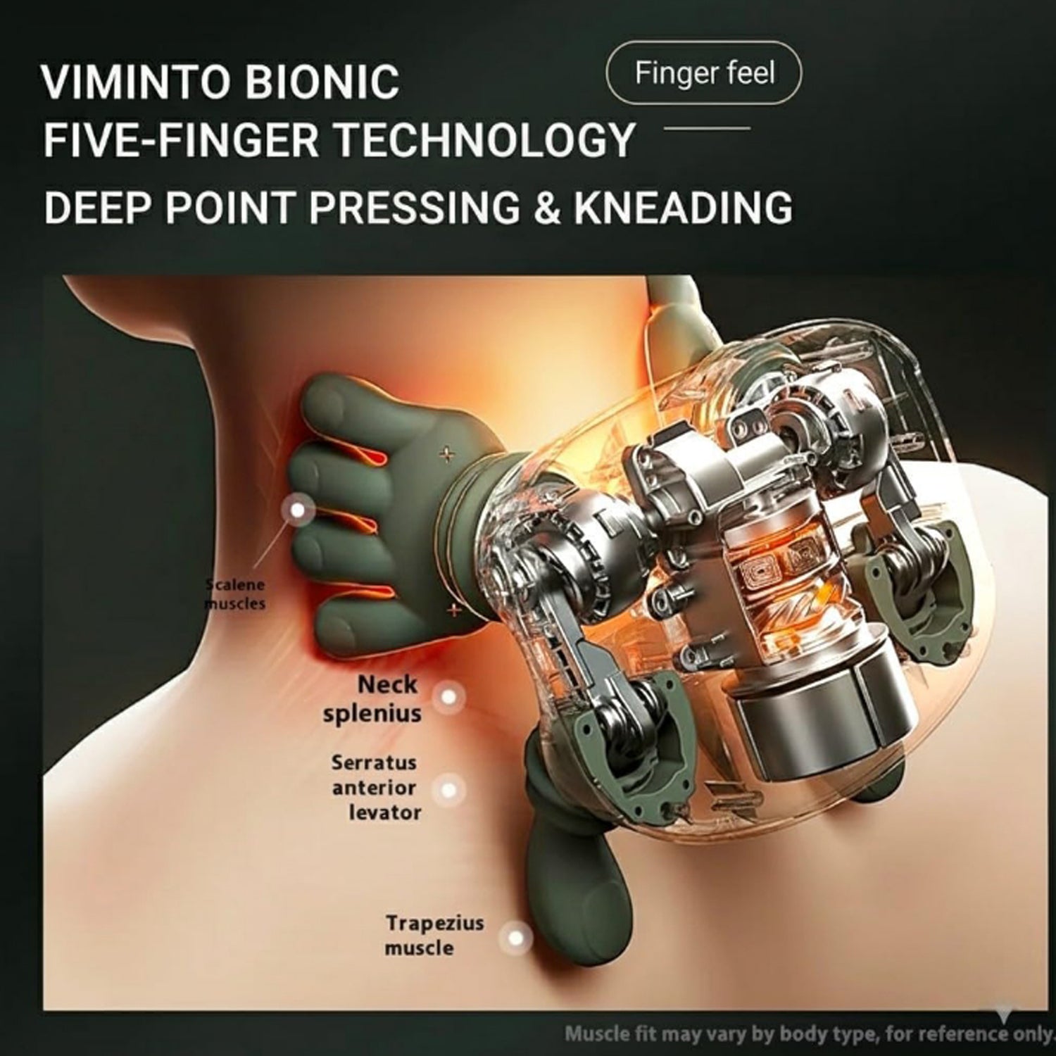 Green Neck and Shoulder Massager with Heat - Image 6