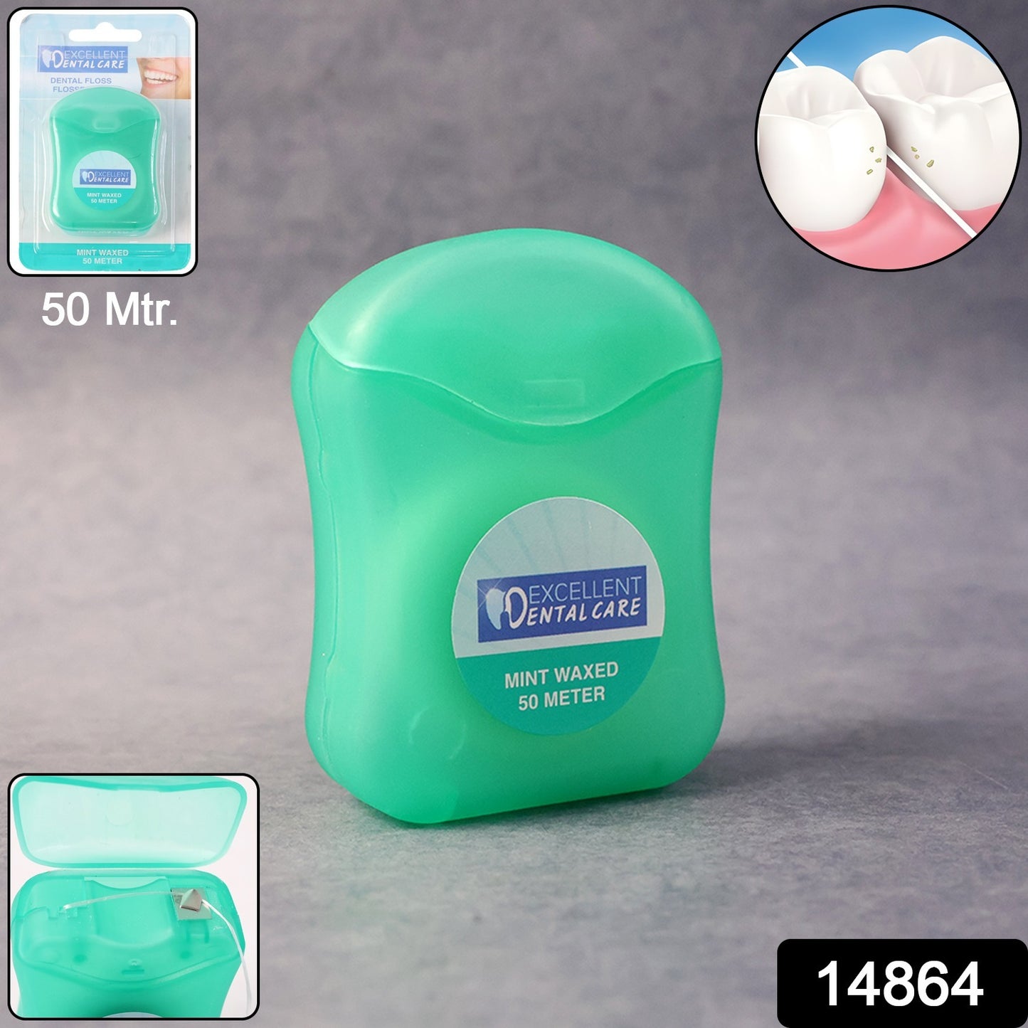 Mint Waxed Dental Floss – (50 Meter )