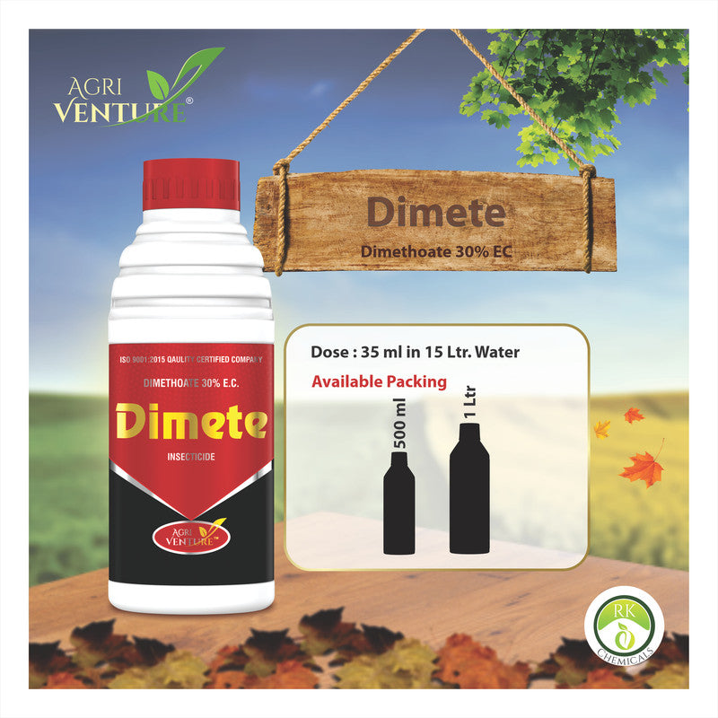 Bottle of Dimethoate 30% EC systemic insecticide for crop pest control