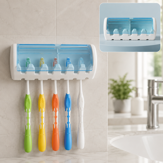 Wall Mounted Toothbrush Holder – Hygienic & Space-Saving Design