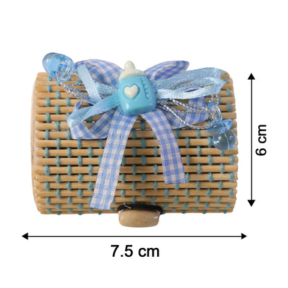 Mini Bamboo Empty Gift Box Decorative Candy Chocolate Storage Basket (1 Pc)