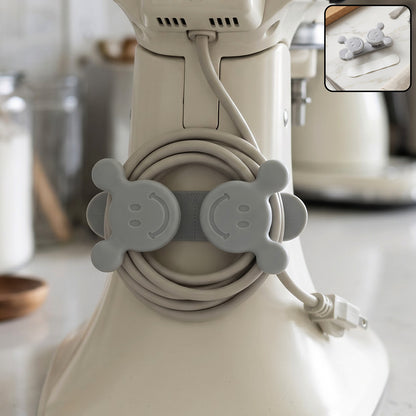 Plastic adhesive hook organizing appliance power cord