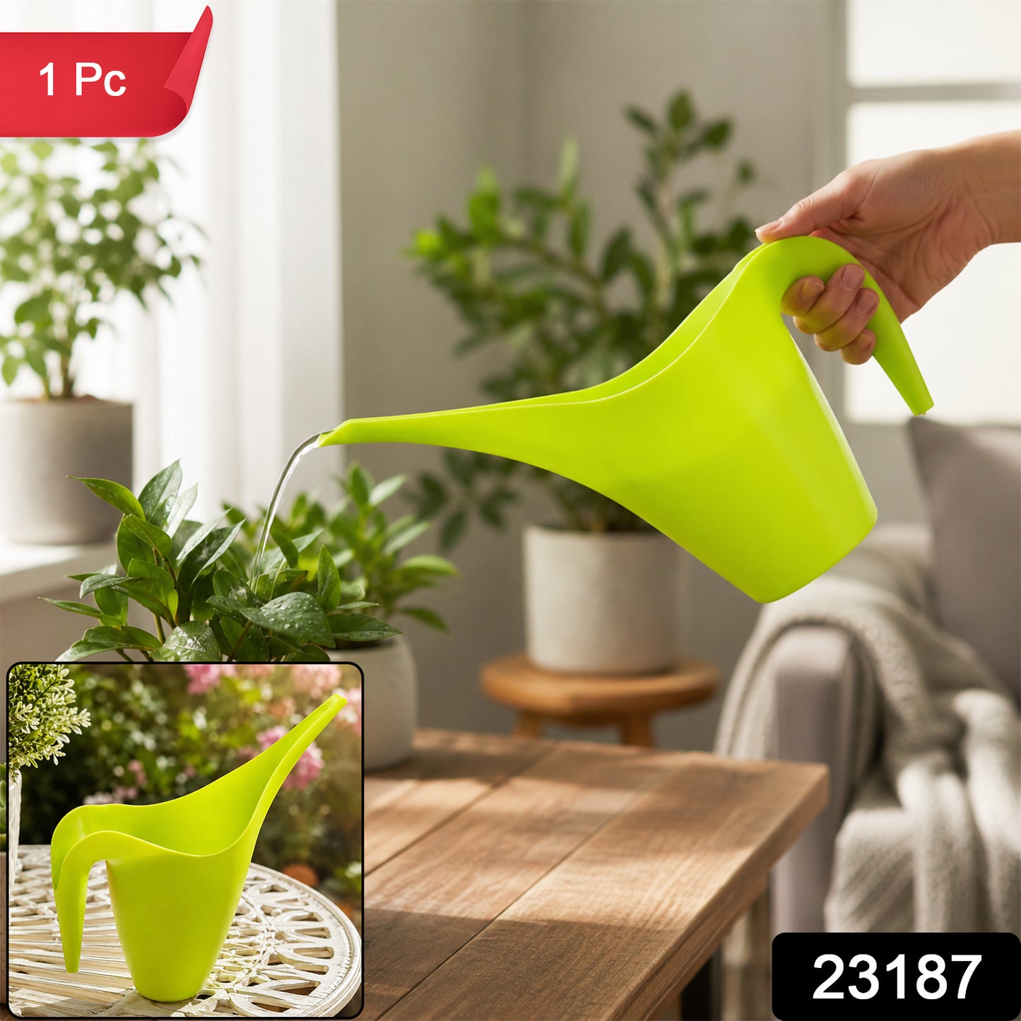 23187 garden watering pot with handle SKU