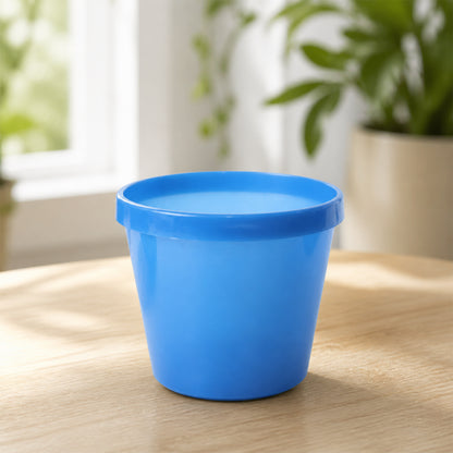 Round plastic flower pot product view