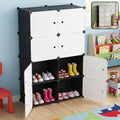 Multi Compartment Storage Cabinet with Doors for Kids Room and Home Use (1 Set)
