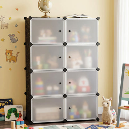 Multi compartment organizer cabinet for toys
