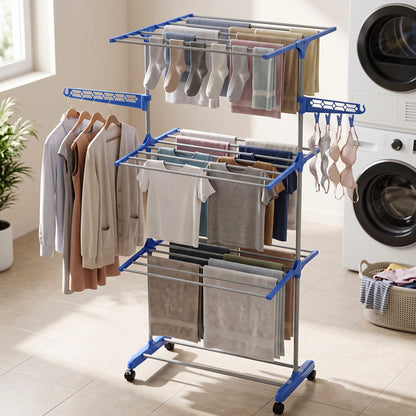 Multipurpose laundry drying stand