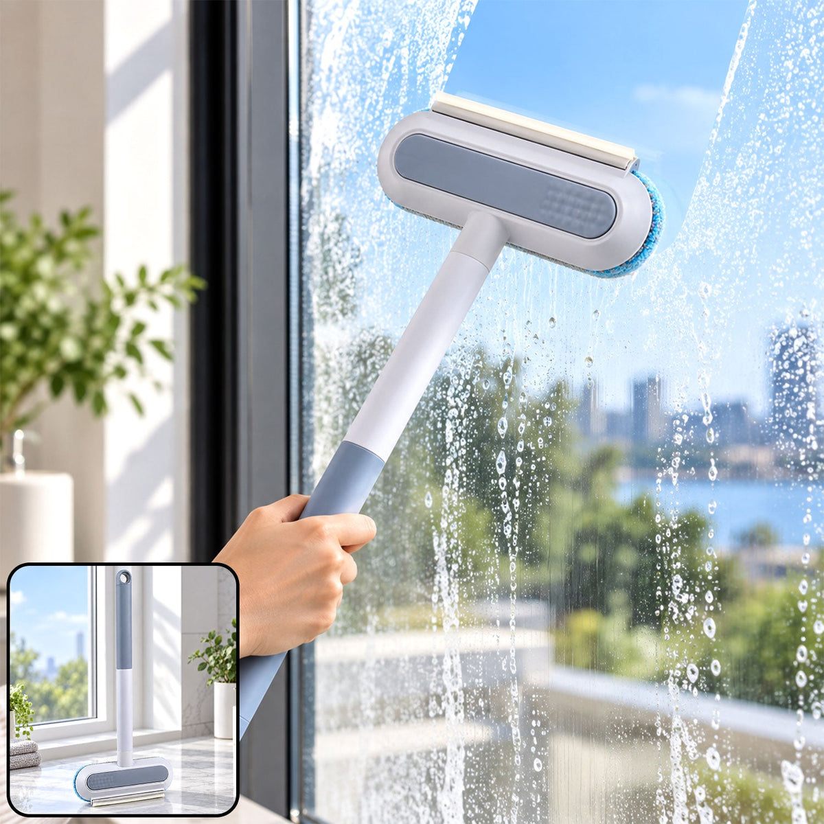 23257 multifunctional window cleaning brush