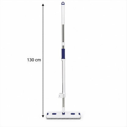Hand wash free flat mop and folding bucket - 130 Cm height