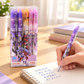 Erasable Gel Pens with Built In Eraser for School and Office Use (12 Pc)