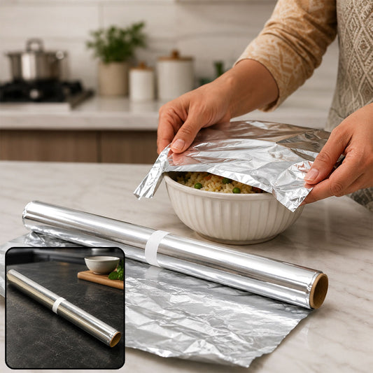 Heavy Duty Aluminum Foil Roll – Non-Stick & Thick | Bake & Dwell