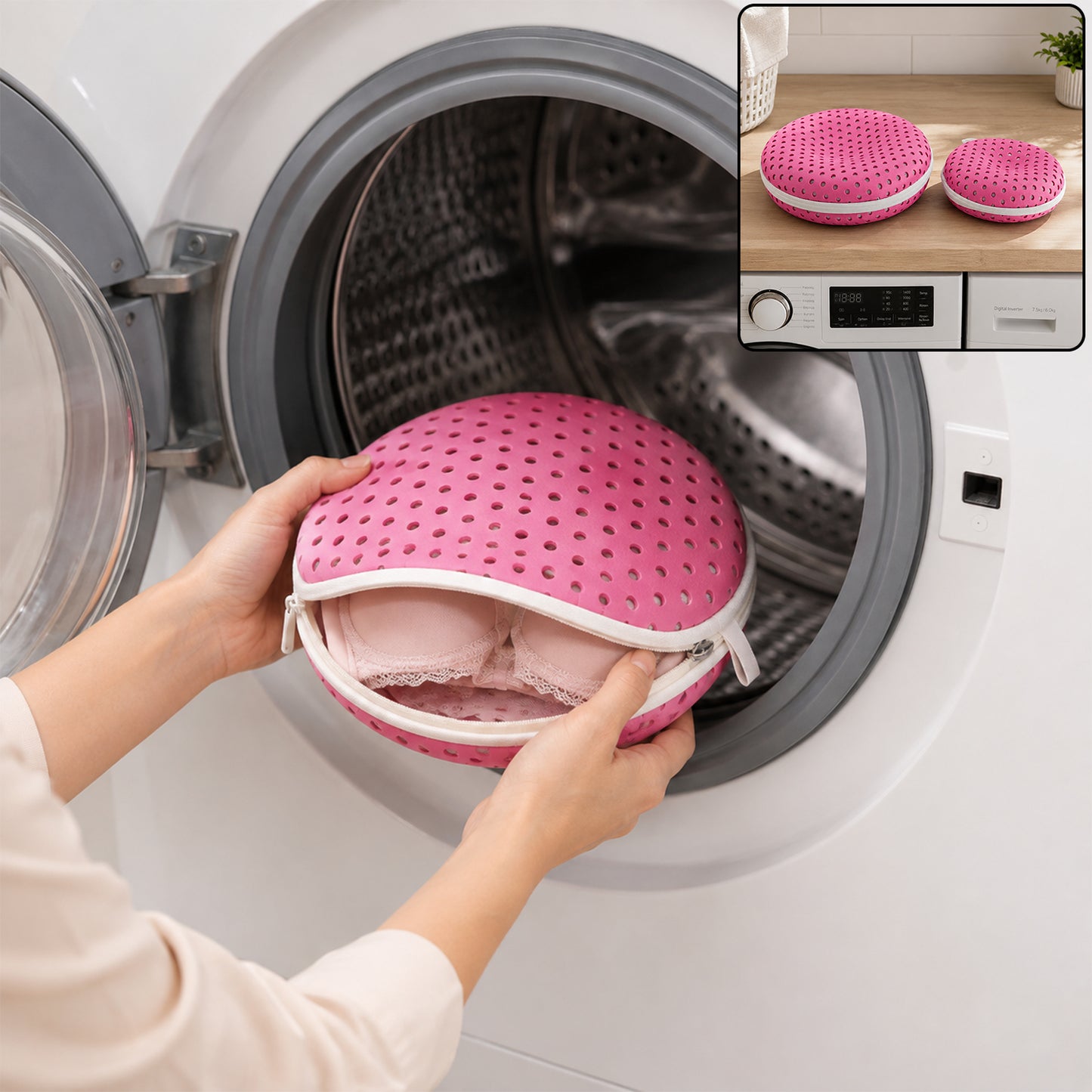 Protective underwear laundry wash bag in washing machine