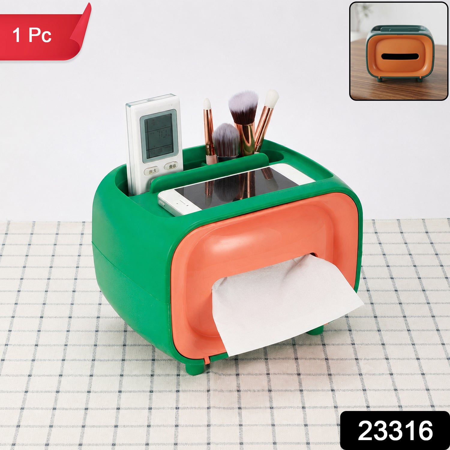 23316 plastic desktop tissue storage box