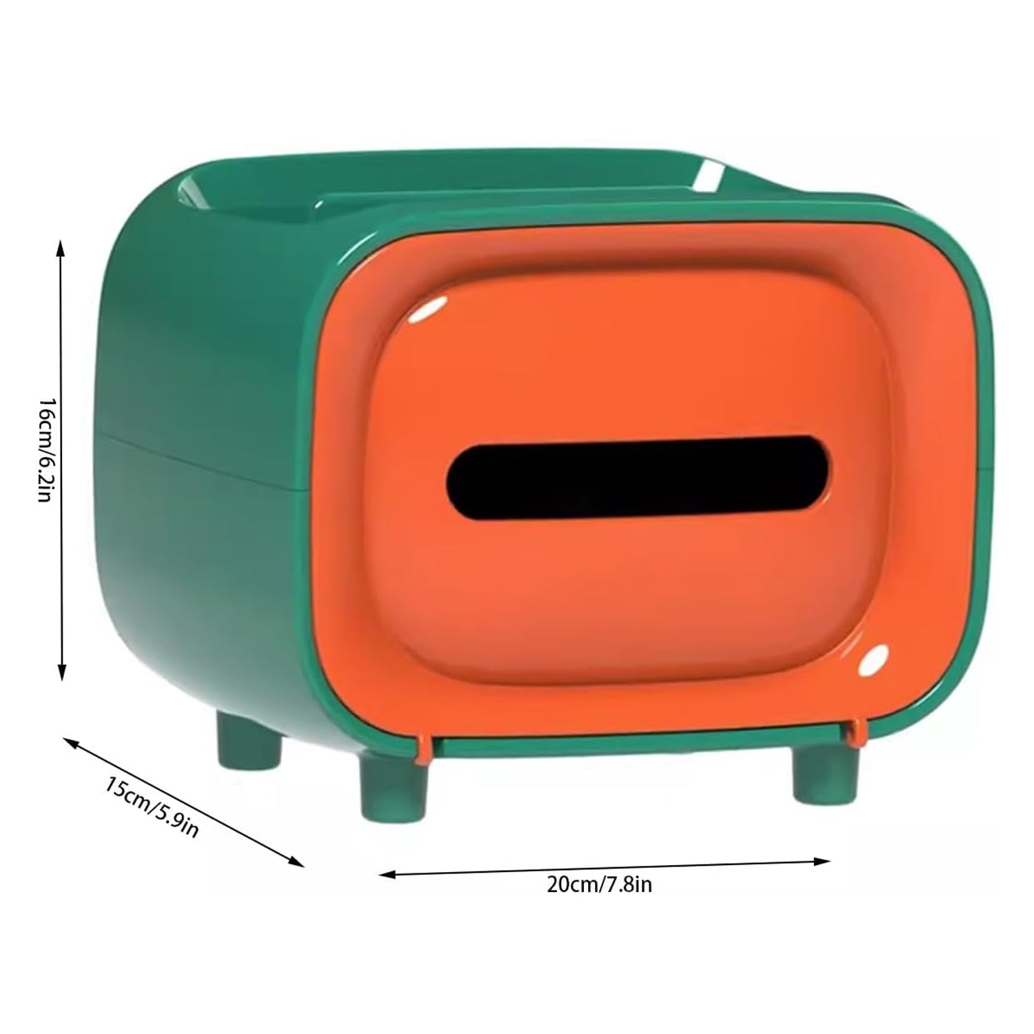 Plastic desktop tissue storage box dimensions