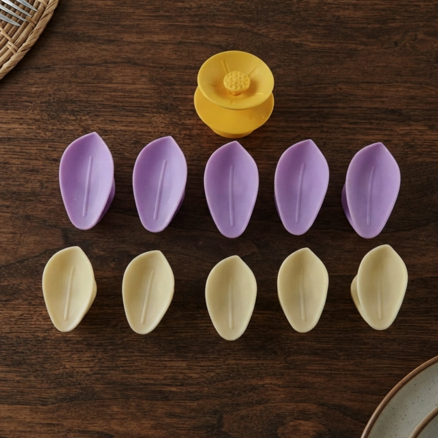Plastic flower design food bag clips product image 4