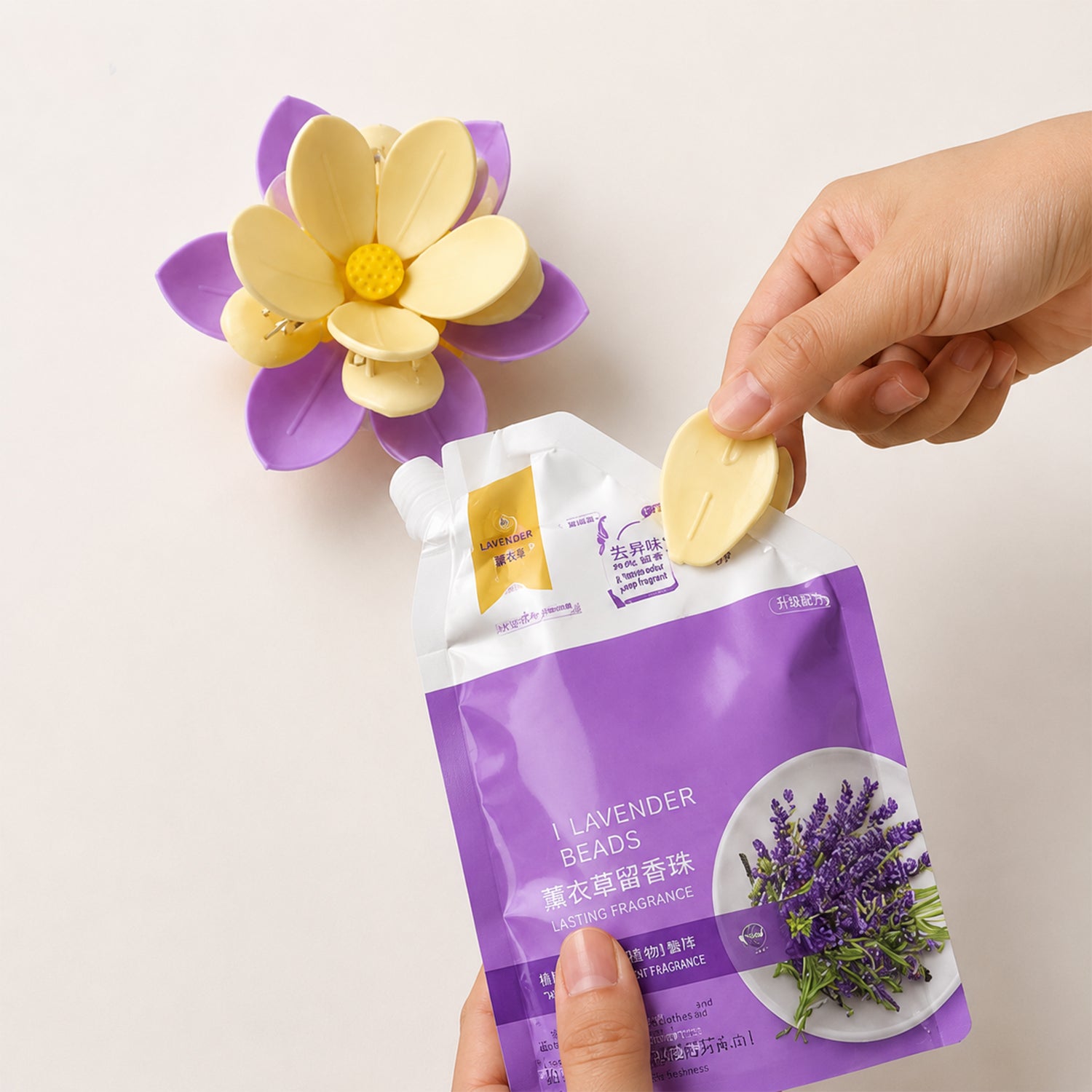 Plastic flower design food bag clips product image 8