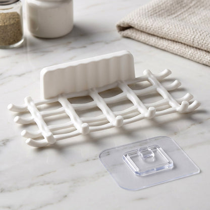 Drainage soap dish bathroom organizer view