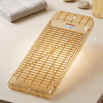 Ridged plastic laundry washing board