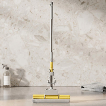 Manual wringer sponge mop product view
