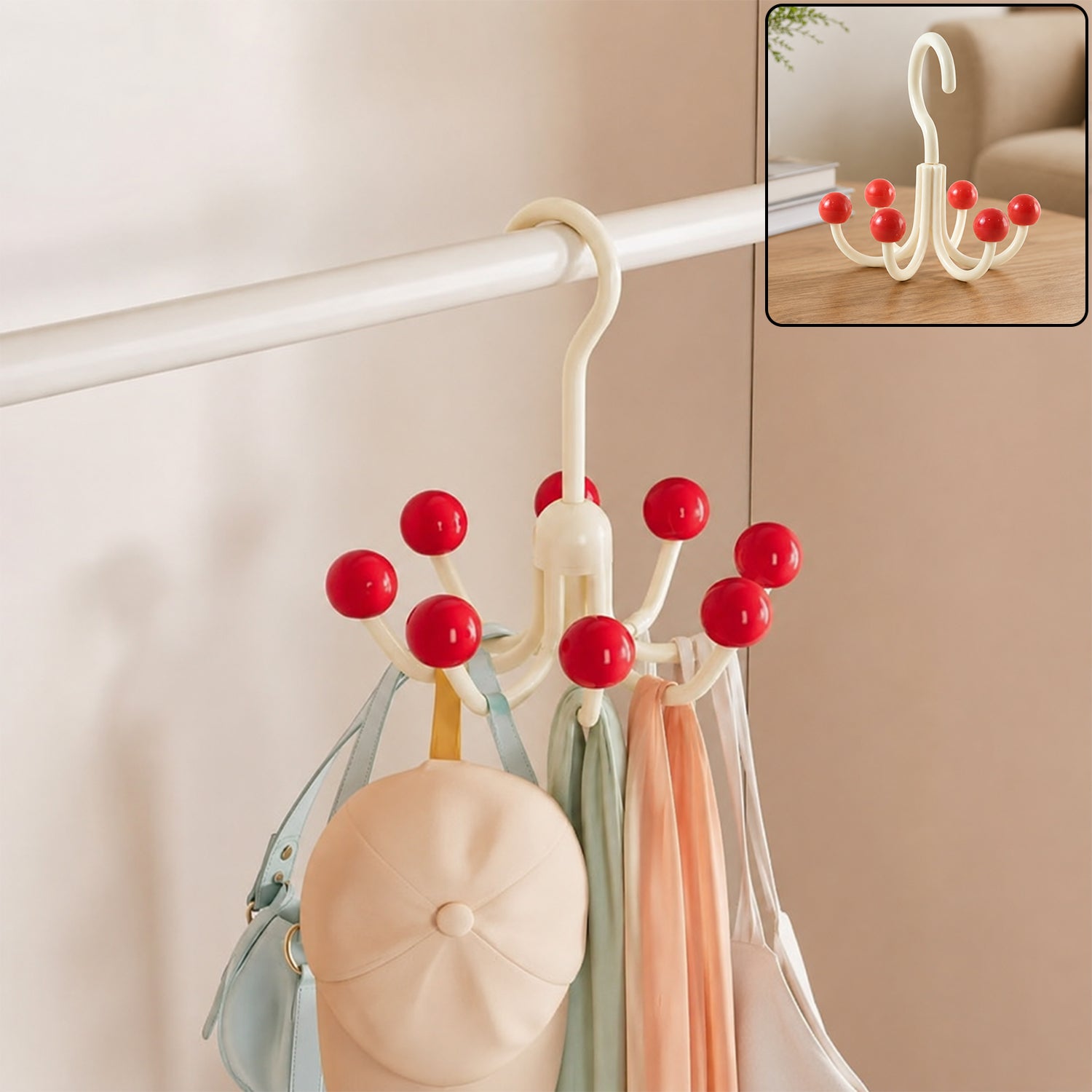 23334 multi arm rotating hanger hook clean hero