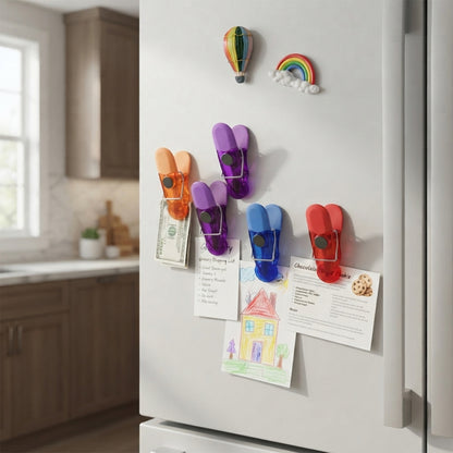 Multipurpose magnetic clips holding papers