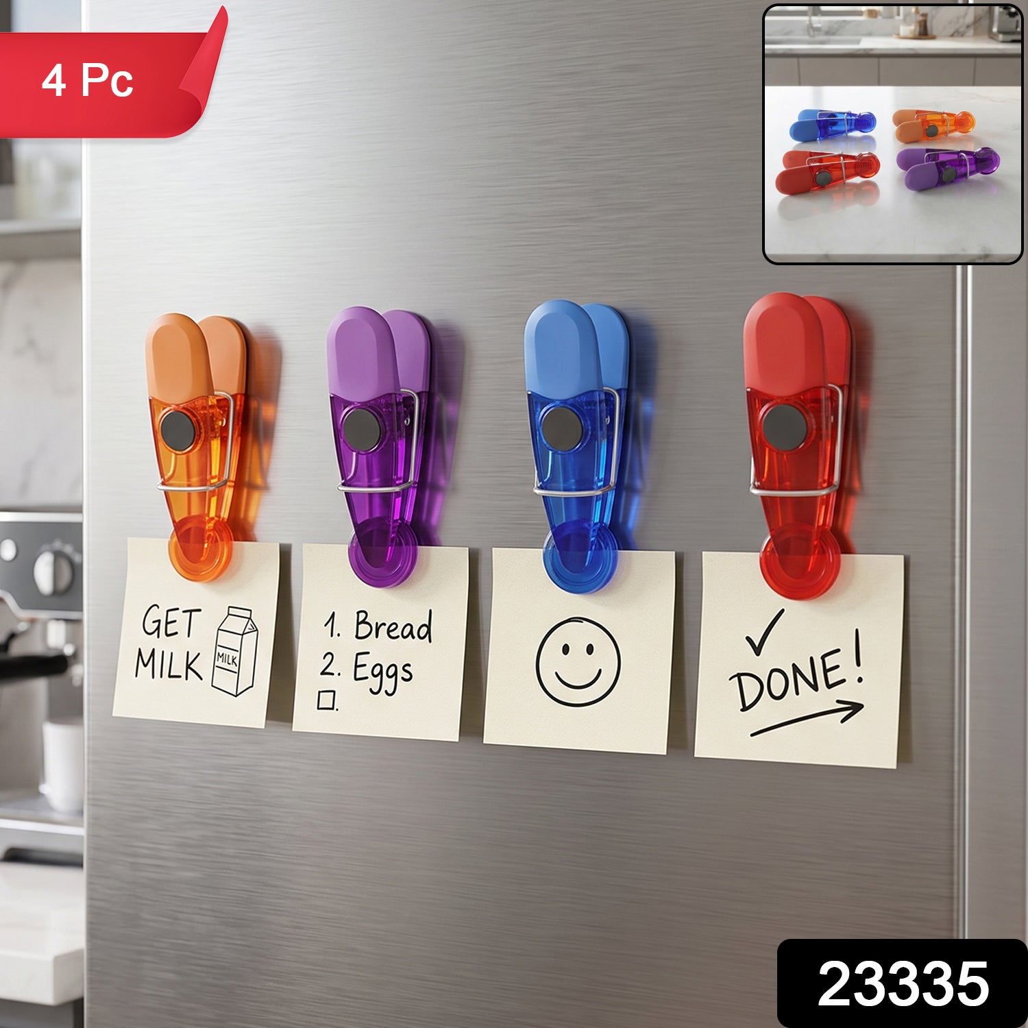 Plastic magnetic clips full SKU code 23335