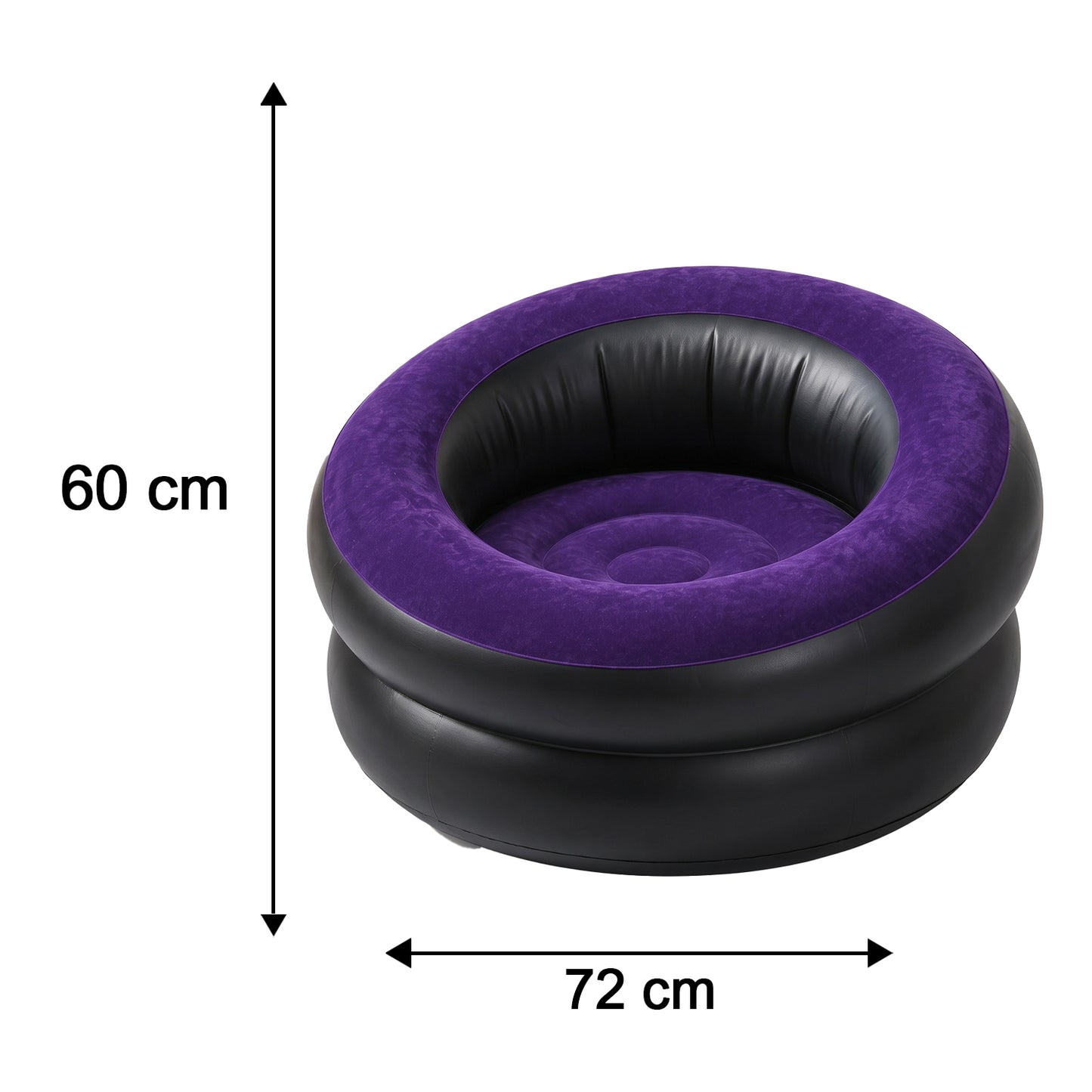 Inflatable Sofa Bed Chair with Foot Pump for Indoor and Outdoor Relaxation (1 Pc) - image 6