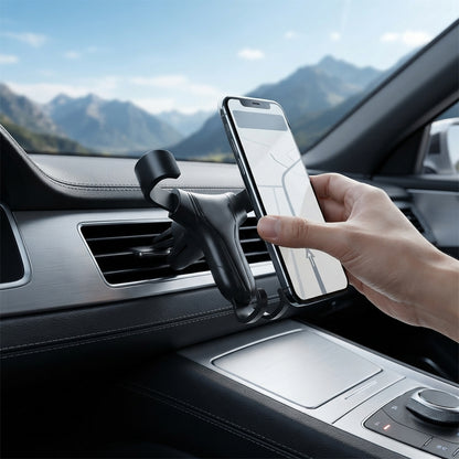 Adjustable mobile holder mounted in car