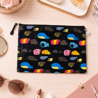 34x24cm waterproof zip pouch for travel and home organization