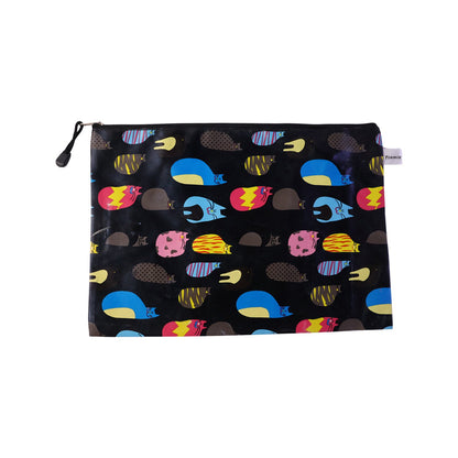 Assorted print waterproof zipper pouch for daily essentials