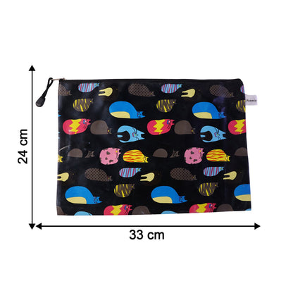 Durable waterproof zip pouch for travel, office, or home use