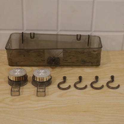 Wall mounted bathroom shelf live product photo
