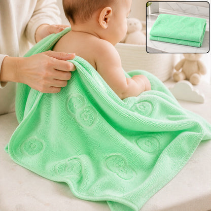 Soft microfiber bath towel lifestyle use