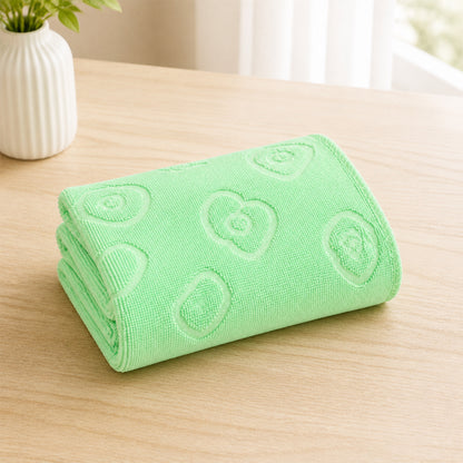 Folded microfiber bath towel product view