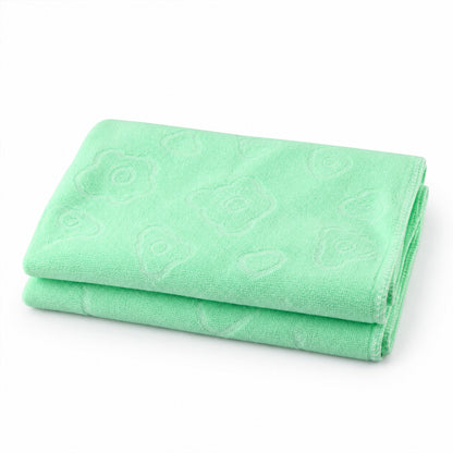 Microfiber bath towel white background
