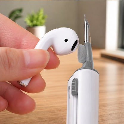 Cleaning pen tip removing earbud dirt