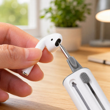 Precision cleaning tip for wireless earbuds