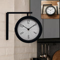 Double Sided Wall Clock for Office Round Station Style Clock (1 Pc)