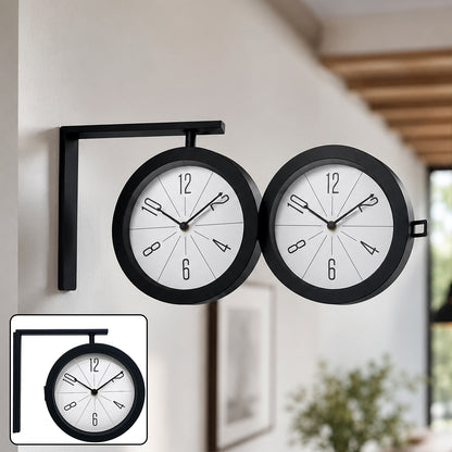 Two sided wall clock lifestyle image