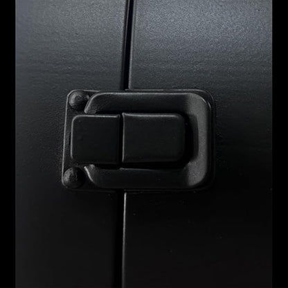 Wall clock mounting latch close-up