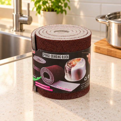 Abrasive sponge cleaning roll cut to size 9 x 100 Cm Abrasive_Sponge_Roll_01.jpg