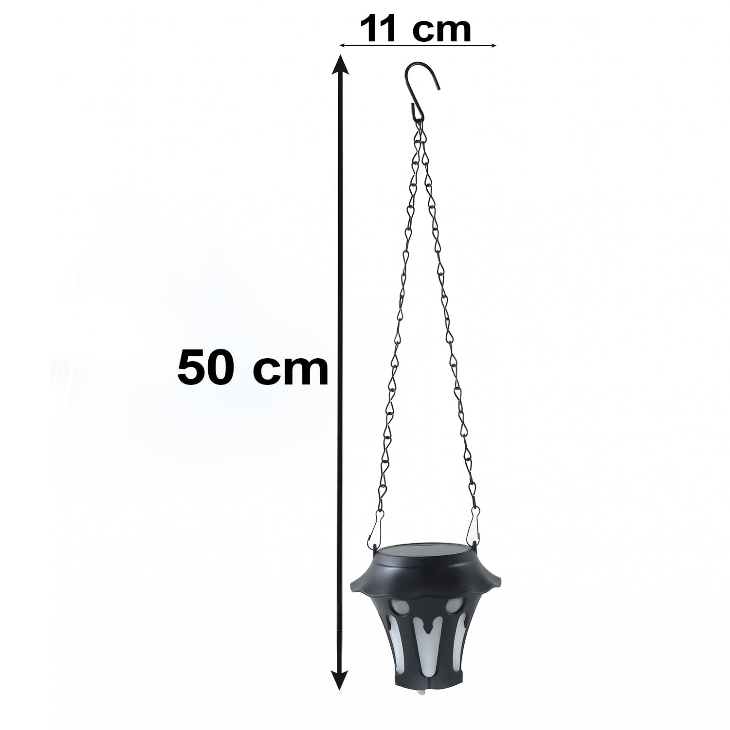 Solar hanging lantern size 50 cm by 11 cm